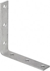 National Mfg. - 6" Long x 1-1/8" Wide, Galvanized Steel, Corner Brace - Galvanized - Caliber Tooling