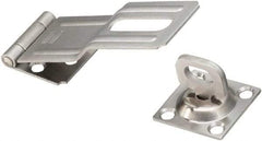 National Mfg. - 1-1/2" Wide, Latching Post Hasp - Stainless Steel - Caliber Tooling