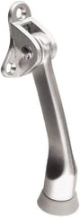 National Mfg. - 4" Projection Kickdown Door Stop - Door Mount, Satin Chrome Finish - Caliber Tooling