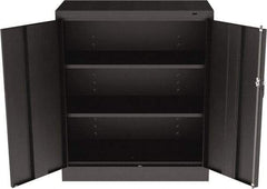 Tennsco - 3 Shelf Locking Storage Cabinet - Steel, 36" Wide x 18" Deep x 42" High, Black - Caliber Tooling