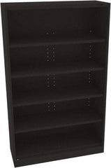 Tennsco - 5 Shelf, 400 Lb. Capacity, Closed Shelving Storage Cabinets and Lockers - 48 Inch Wide x 18 Inch Deep x 78 Inch High, Black - Caliber Tooling