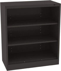 Tennsco - 3 Shelf, 150 Lb. Capacity, Closed Shelving Storage Cabinets and Lockers - 36 Inch Wide x 18 Inch Deep x 42 Inch High, Black - Caliber Tooling