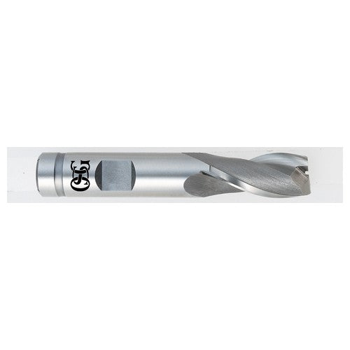 ‎5/16″ Dia. × 3/8″ Shank × 9/16″ DOC × 2-5/16″ OAL, HSSCo, Bright, 2 Flute, Square, Solid End Mill - Caliber Tooling