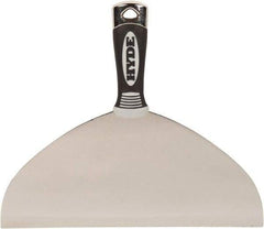 Hyde Tools - 10" Wide Flexible Blade Stainless Steel Joint Knife - Flexible, Plastic Handle - Caliber Tooling