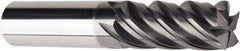 American Tool Service - 1", 1-3/4" LOC, 1" Shank Diam, 4" OAL, 5 Flute, Solid Carbide Square End Mill - Single End, AlCrN Finish, Spiral Flute, Variable° Helix, Centercutting, Right Hand Cut, Right Hand Flute - Caliber Tooling