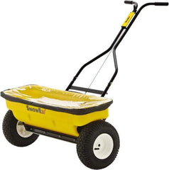 Trynex - 160 Lb Polyethylene Walk Behind Drop Landscape Spreader - 12" Pneumatic Wheels - Caliber Tooling