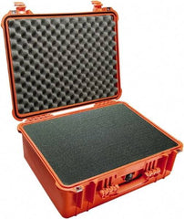 Pelican Products, Inc. - 17-13/64" Wide x 8-13/32" High, Clamshell Hard Case - Orange, Polyethylene - Caliber Tooling