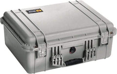 Pelican Products, Inc. - 17-13/64" Wide x 8-13/32" High, Clamshell Hard Case - Silver, Polyethylene - Caliber Tooling