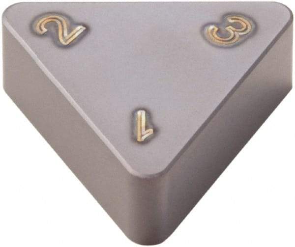 Seco - TNGN223 Grade CBN060K PCBN Turning Insert - TiSiAlN Finish, 60° Triangle, 1/4" Inscr Circle, 1/8" Thick, 3/64" Corner Radius - Caliber Tooling