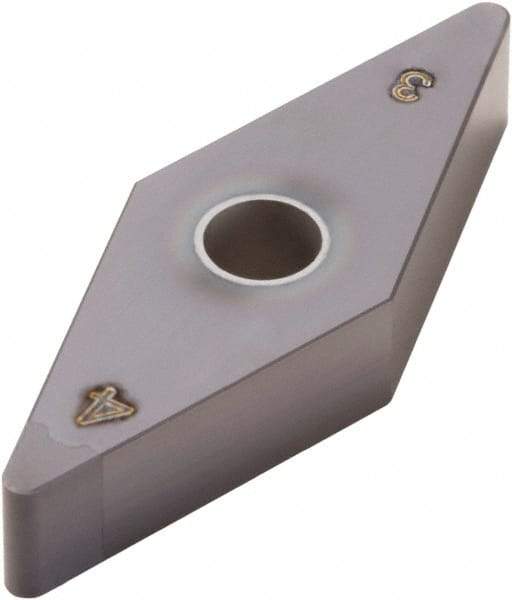 Seco - VNGA332 Grade CBN060K CBN Turning Insert - 35° Diamond, 3/8" Inscr Circle, 3/16" Thick, 1/32" Corner Radius - Caliber Tooling