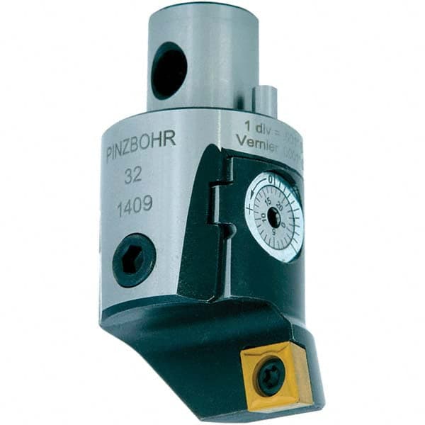 Techniks - Size A54, 2.48" Min Diam, Right Hand Modular Boring Cutting Unit Head - Caliber Tooling