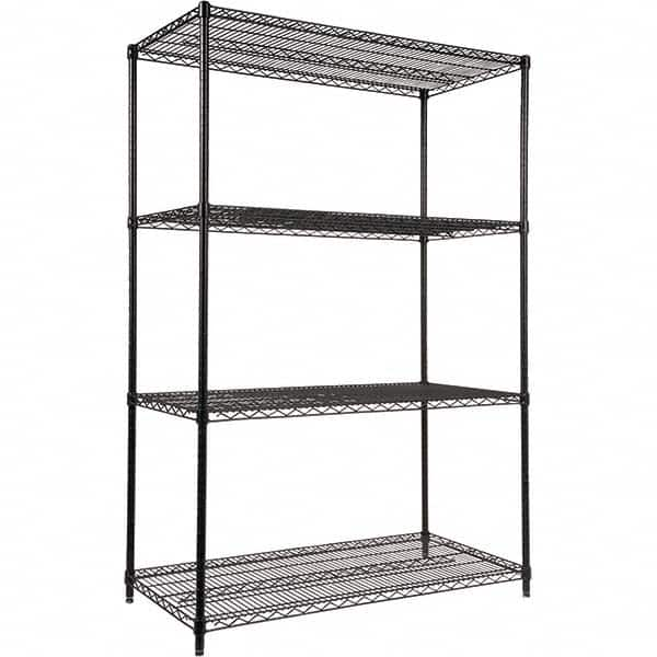 ALERA - 4,000 Lb Capacity 4 Shelf Wire Shelving - Starter Unit - Caliber Tooling