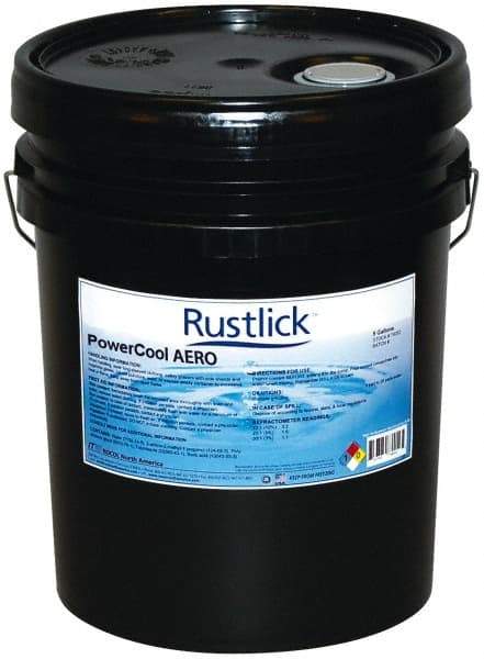 Rustlick - Rustlick Ultracut Aero/PowerCool Aero, 5 Gal Pail Cutting & Grinding Fluid - Water Soluble, For Machining - Caliber Tooling