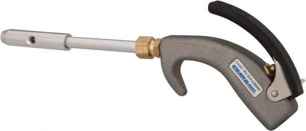 Guardair - 120 Max psi Venturi Nozzle Thumb Lever Blow Gun - 1/4 NPT, 6" Tube Length, Aluminum - Caliber Tooling