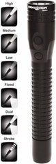 Bayco - LED Bulb, Industrial/Tactical Flashlight - Black Aluminum Body, Integrated Batteries - Caliber Tooling