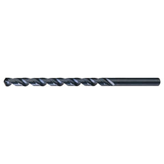 Extra Length Drill Bit: 0.625″ Dia, 118 °, High Speed Steel Oxide Finish, 9″ Flute Length, 12″ OAL, Spiral Flute, Straight-Cylindrical Shank, Series 1806