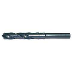 Reduced Shank Drill Bit: 0.7874'' Dia, 1/2'' Shank Dia, 118  ™, High Speed Steel 6'' OAL, 3.1102'' Flute Length, Coated Finish, Straight-Cylindrical Shank, RH Cut, Series 1813