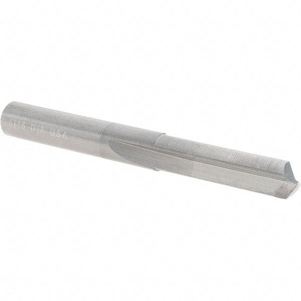 Die Drill Bit: 5/16″ Dia, 140 °, Solid Carbide Bright Finish, 41.28mm Flute Length, 71.44mm OAL