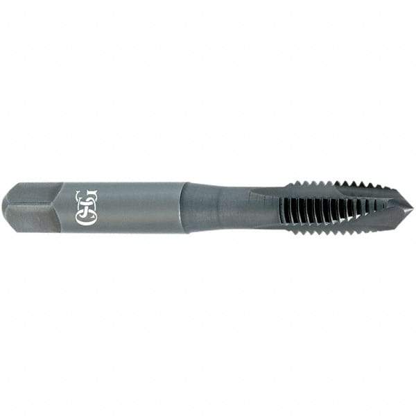 OSG - M16x2.00, D5, 3 Flutes, Plug Chamfer, V Finish, Vanadium High Speed Steel Spiral Point STI Tap - 4-1/4" OAL, 0.59" Shank Diam, 2" Thread Length, 0.442" Square Size, 6H Class of Fit, Series 342STI - Exact Industrial Supply