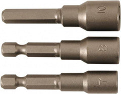 Wiha - 1/4" Drive, Nut Setter Screwdriver Bit - 55mm OAL - Caliber Tooling