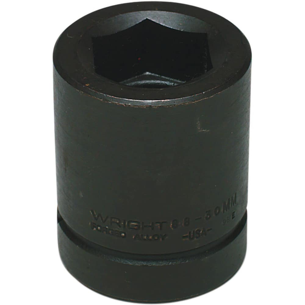 Wright Tool & Forge - Impact Sockets; Drive Size: 1 ; Size (mm): 30.0000 ; Type: Standard ; Style: Impact Socket ; Style: Impact Socket ; Style: Impact Socket - Exact Industrial Supply