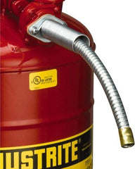 Justrite - 9 Inch Long, Safety Can Metal Flexible Nozzle - 5/8 Inch Diameter, Compatible with Type II Safety Cans - Caliber Tooling