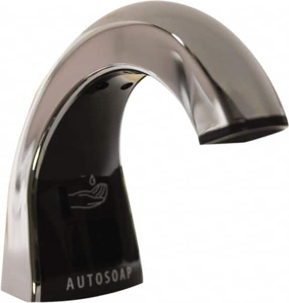 Rubbermaid - 800 to 1600 mL Liquid Soap Dispenser Hardware - Metal & Plastic, Counter Mounted, Chrome/Black - Caliber Tooling