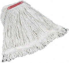 Rubbermaid - Red Head Band, Large Cotton Loop End Mop Head - 4 Ply, Screw On Connection - Caliber Tooling