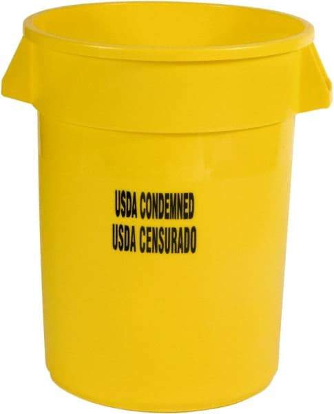 Rubbermaid - Round, Yellow Food Storage Container - 27.3" High x 22" Wide - Caliber Tooling