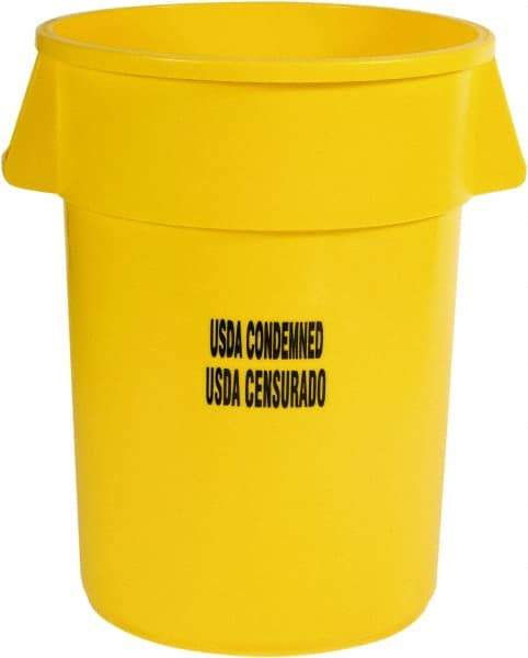 Rubbermaid - Round, Yellow Food Storage Container - 31-1/2" High x 24" Wide - Caliber Tooling