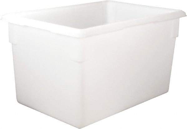 Rubbermaid - Rectangular, White Polyethylene Food Tote Box - 15" High x 18" Wide x 26" Long, with Snap-On Lid - Caliber Tooling