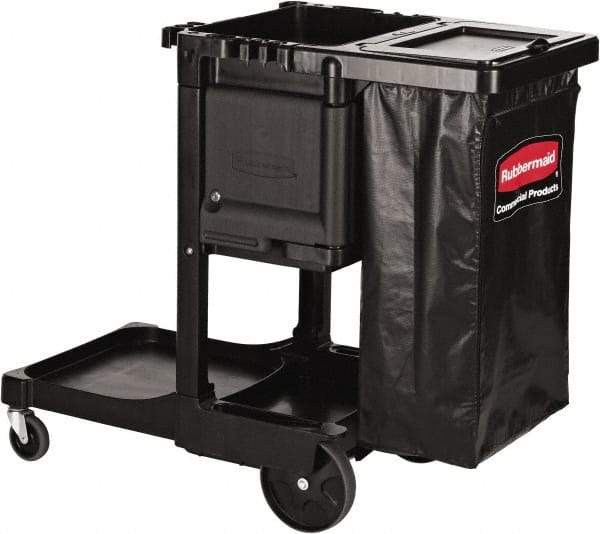 Rubbermaid - Aluminum & Structural Web Plastic Janitor Cart - 552mm Width, 1,168.4mm Long - Caliber Tooling