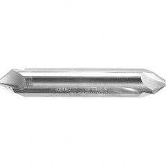 Melin Tool - 1/2" Head Diam, 1/2" Shank Diam, 4 Flute 90° Solid Carbide Countersink - Caliber Tooling