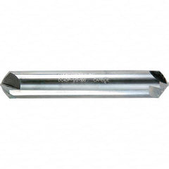 Melin Tool - 1/4" Head Diam, 1/4" Shank Diam, 4 Flute 110° Solid Carbide Countersink - Caliber Tooling