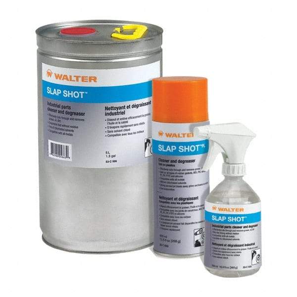 WALTER Surface Technologies - 1.3 Gal Can Cleaner/Degreaser - Nonchlorinated, Characteristic - Caliber Tooling