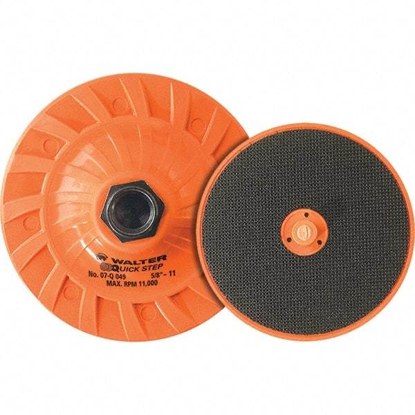 WALTER Surface Technologies - 7" Diam Disc Backing Pad - 8,000 RPM - Caliber Tooling