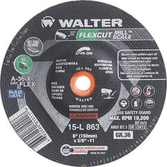 WALTER Surface Technologies - 6" Diam, 36 Grit Surface Grinding Wheel - Caliber Tooling