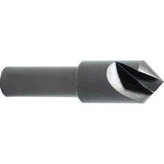 Melin Tool - 1-1/2" Head Diam, 3/4" Shank Diam, 1 Flute 82° High Speed Steel Countersink - Caliber Tooling