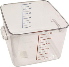 Rubbermaid - Rectangular, Clear Polycarbonate Food Storage Container - 7.8" High x 10-1/2" Wide x 11.3" Long - Caliber Tooling