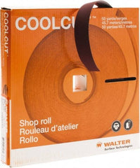 WALTER Surface Technologies - 1" x 50 Yd 240 Grit Aluminum Oxide Cloth Roll - J Weighted Backing - Caliber Tooling