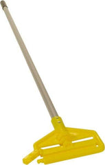 Rubbermaid - 60" Standard Aluminum Clamp Jaw Mop Handle - 1" Mop Head Band, Plastic Connector, Use with Wet Mops - Caliber Tooling