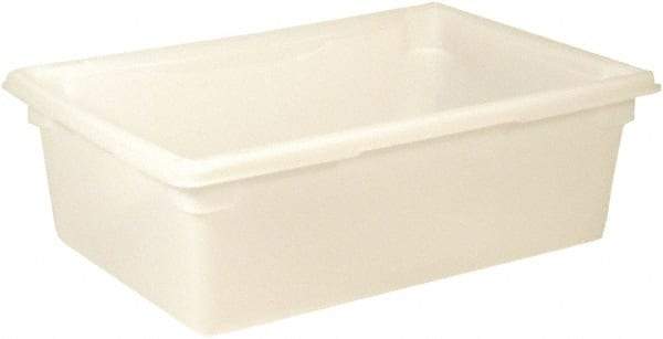 Rubbermaid - Rectangular, White Polyethylene Food Tote Box - 9" High x 18" Wide x 26" Long, with Snap-On Lid - Caliber Tooling