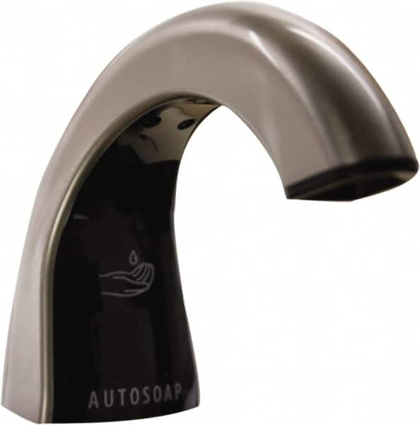 Rubbermaid - 800 to 1600 mL Liquid Soap Dispenser Hardware - Metal & Plastic, Counter Mounted, Chrome/Black - Caliber Tooling