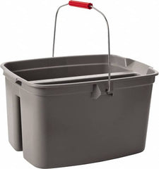 Rubbermaid - 19 Qt Double Pail - 18" Long x 10" High, Gray - Caliber Tooling