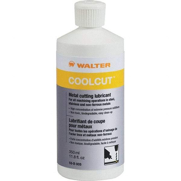 WALTER Surface Technologies - CoolCut, 350 mL Bottle Cutting Fluid - Liquid, For Broaching, Drilling, Milling, Reaming, Sawing, Shearing, Tapping - Caliber Tooling