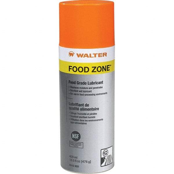 WALTER Surface Technologies - 400 mL Aerosol Penetrant/Lubricant - Light Yellow, 14°F to 356°F, Food Grade - Caliber Tooling