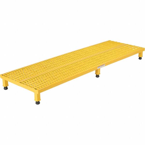 Vestil - 5" High x 24" Wide x 72" Deep, Yellow Step Stand - Steel, 500 Lb Capacity - Caliber Tooling