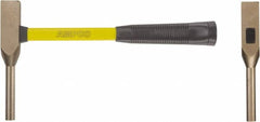 Ampco - Nonsparking Backing Out Hammer - 14" OAL, 14" Long Fiberglass Handle, 1/2" Face Diam - Caliber Tooling