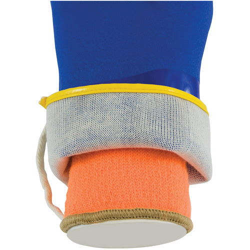 ‎58-8658DL/XL Insulated Seamless - ProCoat Sandy Coated Blue PVC Glove w/ Detachable 7G Terry Liner - 12″L - Exact Industrial Supply