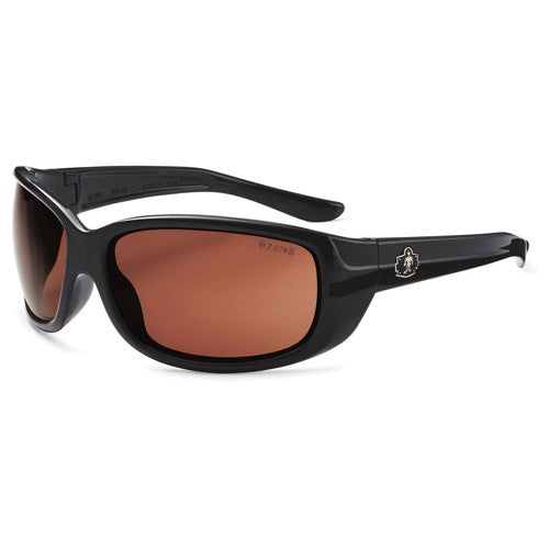 ERDA Copper Lens Black Safety Glasses - Caliber Tooling